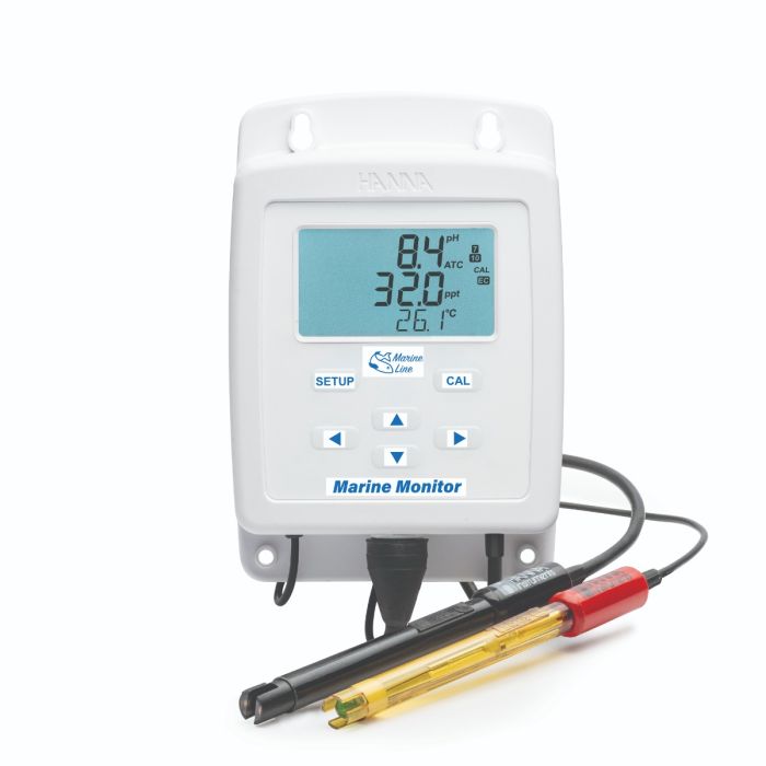 Marine Monitor pH,  Marine Salinity,  and Temperature (HI981520)