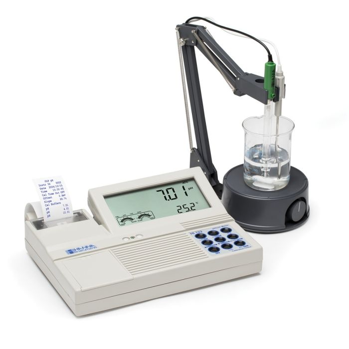 Professional Benchtop pH/mV Meter with Built-in Printer (HI122-02)