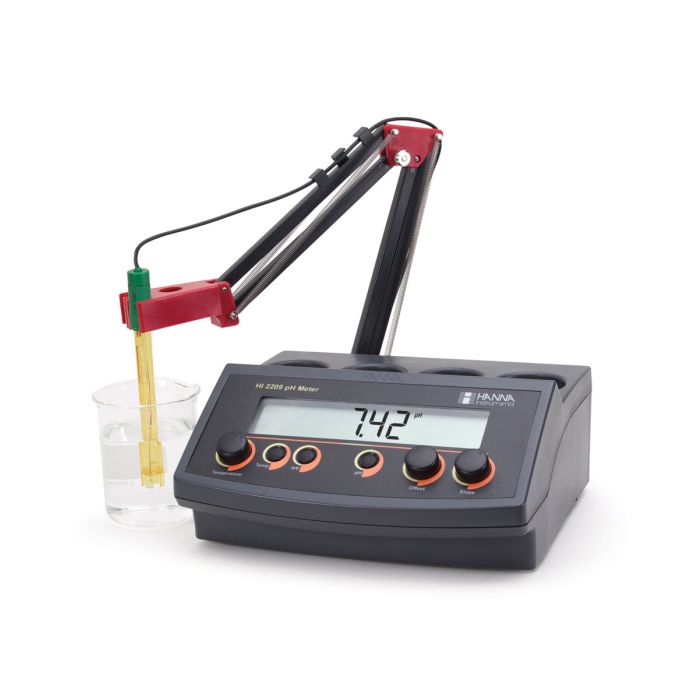 Benchtop pH/mV Meter with Manual Calibration (HI2209-02)