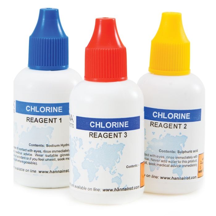 Total Chlorine Test Kit Replacement Reagents (50 tests) – HI3831T-050