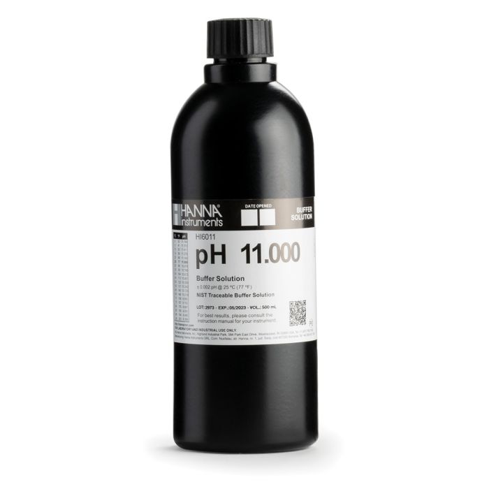 HI6011 pH 11.000 Millesimal Calibration Buffer (500 mL)