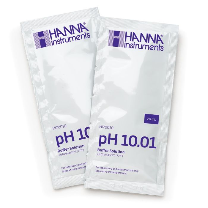 HI70010C pH 10.01 Calibration Buffer (25 x 20 mL) Sachets