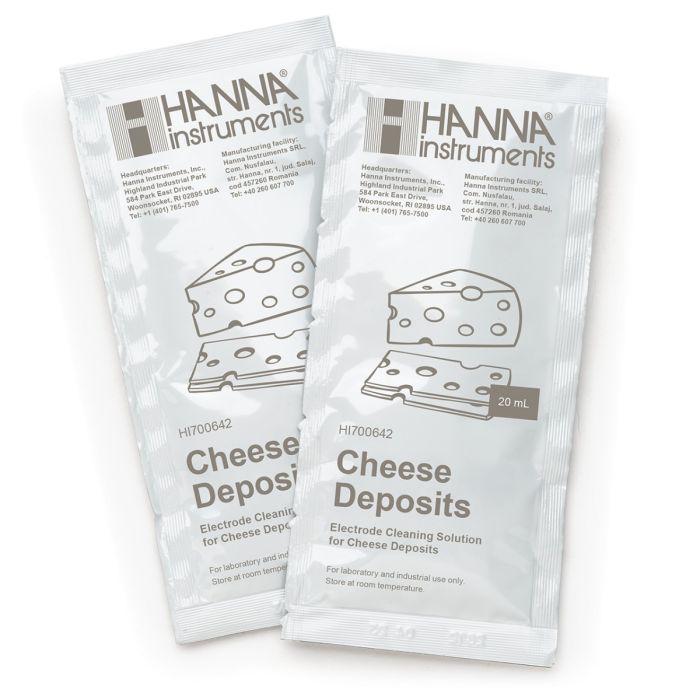 HI700642P Cleaning Solution for Cheese Deposits (25 x 20 mL Sachets)