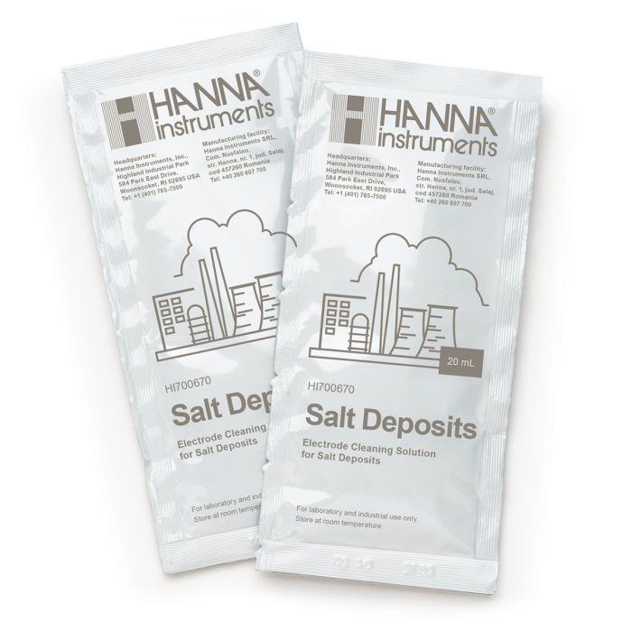 HI700670P Cleaning Solution for Salt Deposits (25 x 20 mL Sachets)