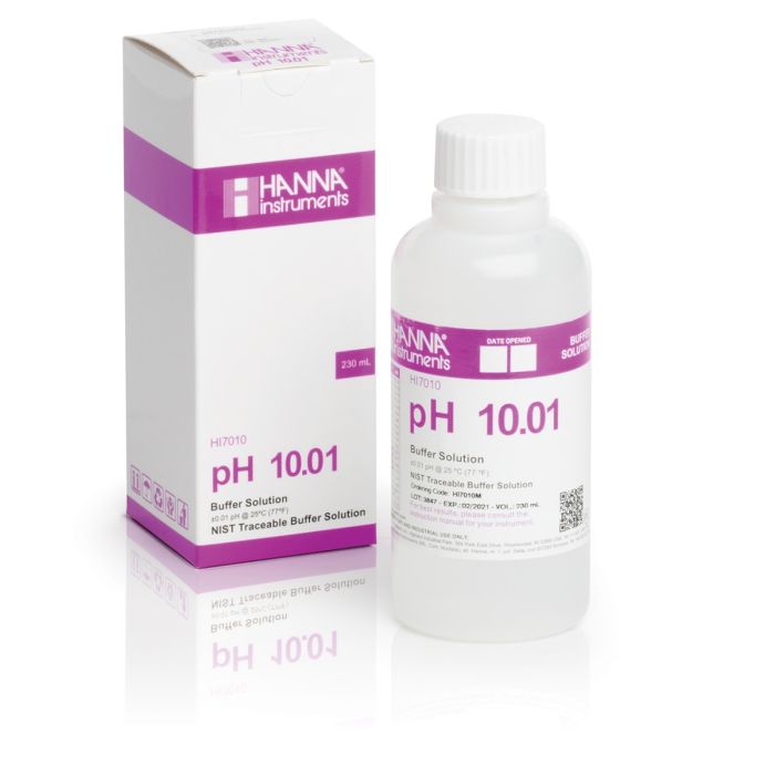 HI7010M pH 10.01 Calibration Solution (230 mL)