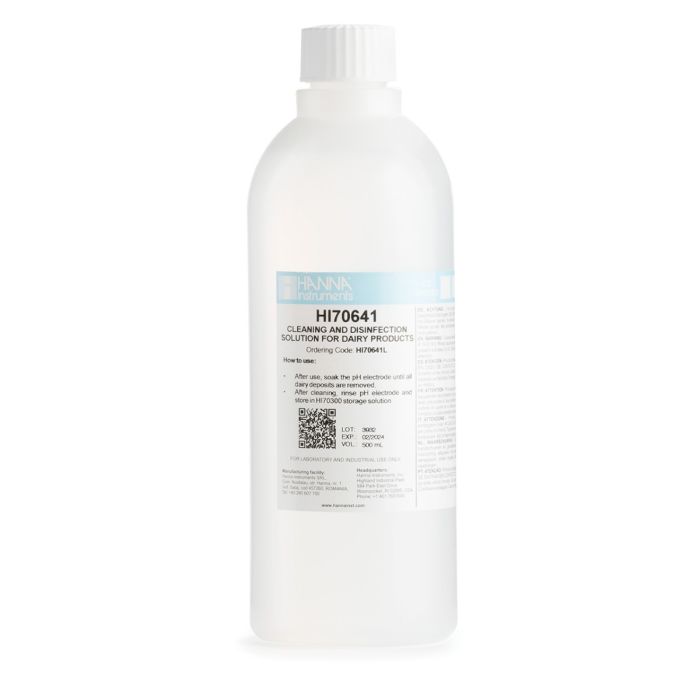 HI70641L Cleaning & Disinfection Solution for Dairy Products (500 mL)