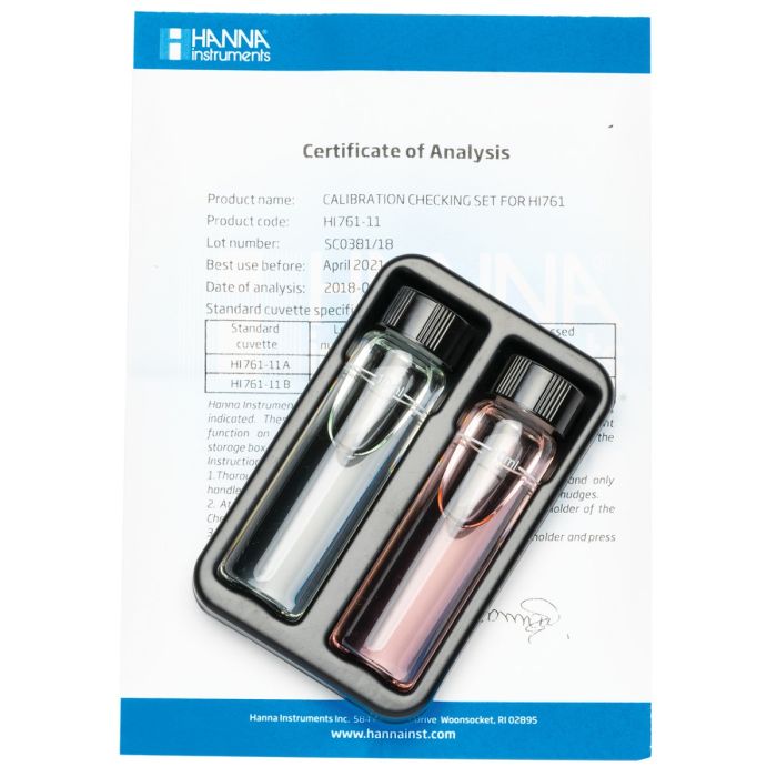 Total Chlorine Ultra Low-Range Checker HC® Calibration Check Set – HI761-11