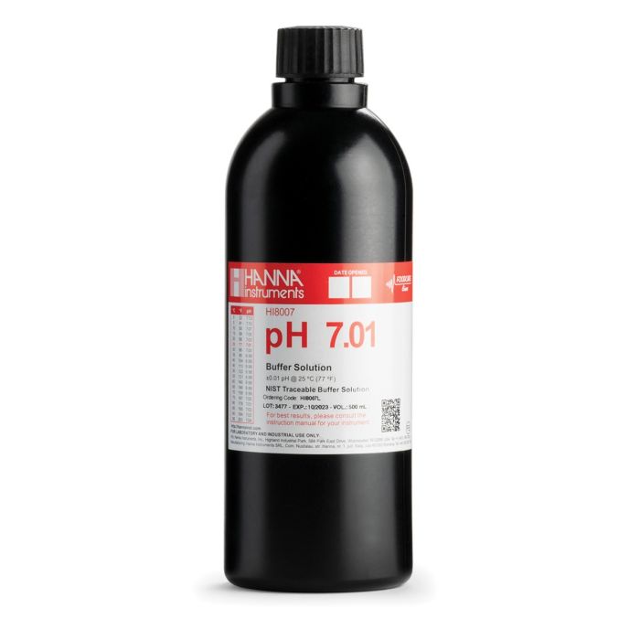 HI8007L/C pH 7.01 Calibration Buffer  in FDA Bottle (500 mL)
