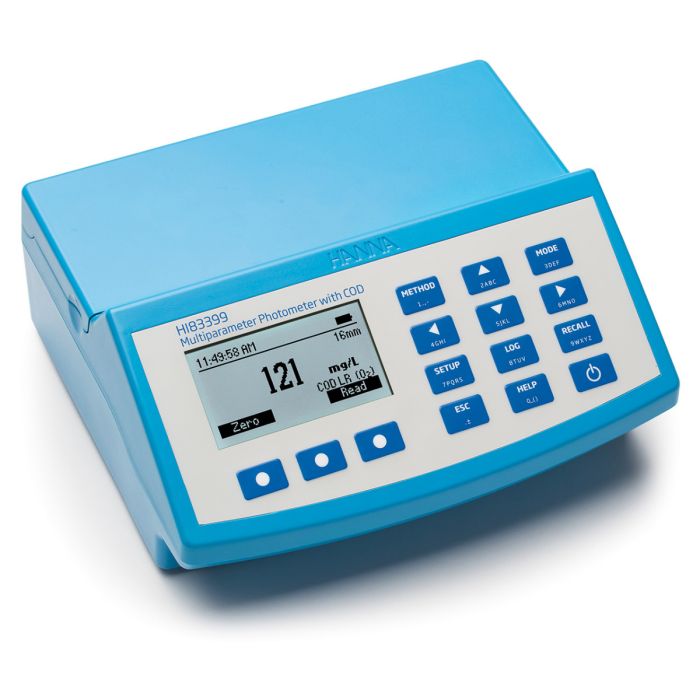 Water & Wastewater Multiparameter (with COD) Photometer and pH meter – (HI83399-02)