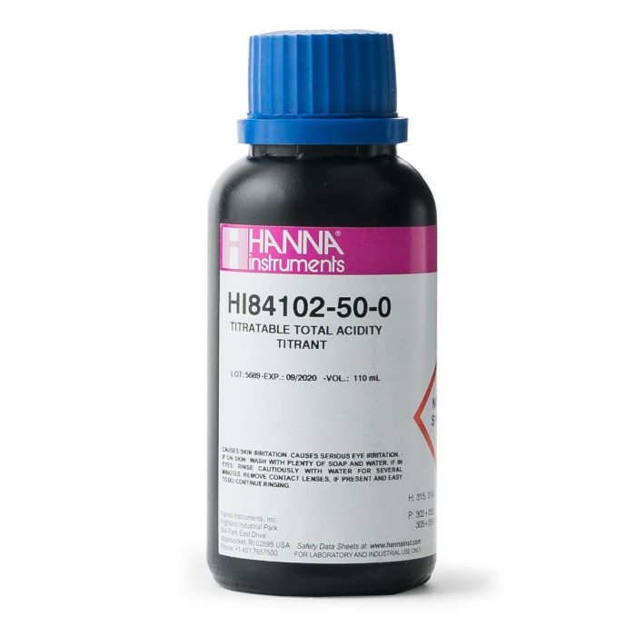 Titrant for Titratable Acidity in Wine Mini Titrator – HI84102-50