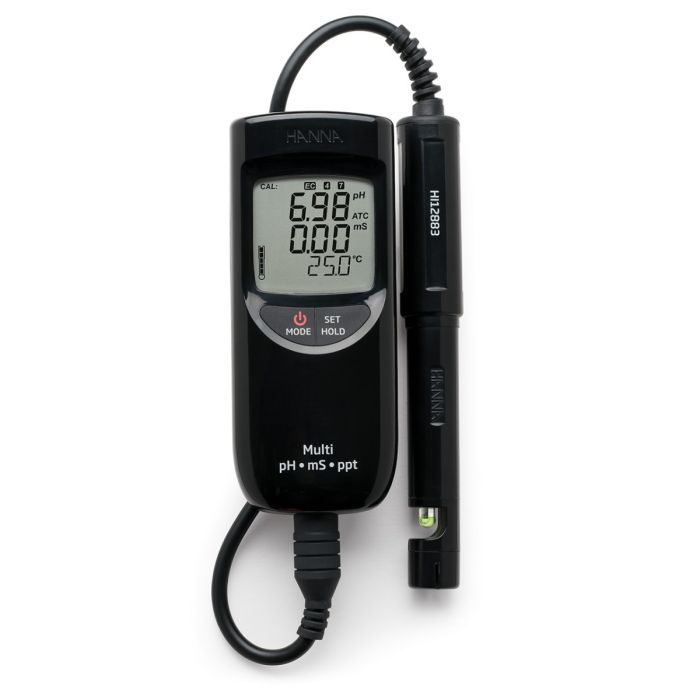 Portable Waterproof pH/EC/TDS Meter (High Range) – HI991301