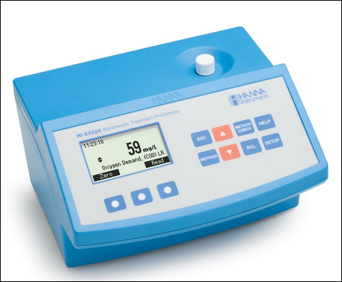 Wastewater Multiparameter Benchtop Photometer with COD and Barcode Recognition (HI83224-02)