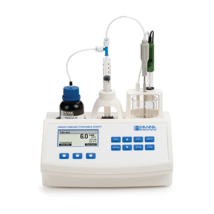 HI84534-02 Titratable acidity titrator and pH meter for Vinegar