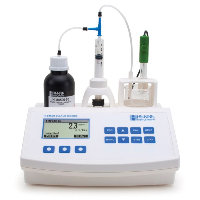 Mini Titrator for Measuring Sulfur Dioxide in Wine – HI84500-02