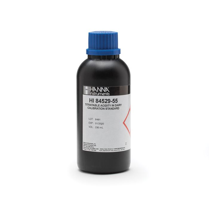 Pump Calibration Standard for Titratable Acidity in Dairy Mini Titrator – HI84529-55
