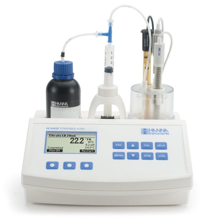 Mini Titrator for Measuring Titratable Acidity in Dairy Products – HI84529-02