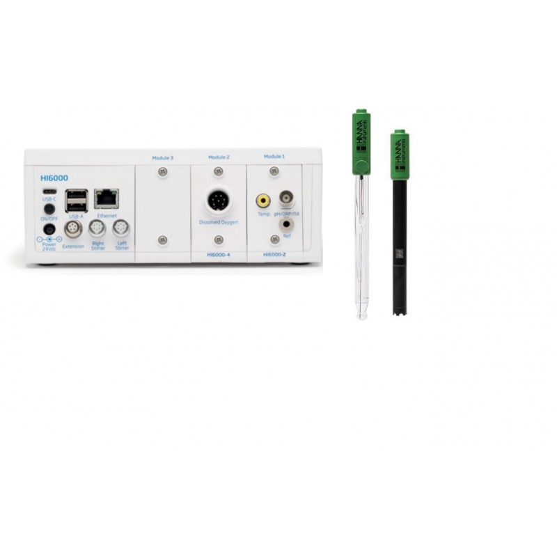 (HI6542P-02) pH/ORP/ISE + Polarographic DO Multiparameter Modular Benchtop Meter - Image 2
